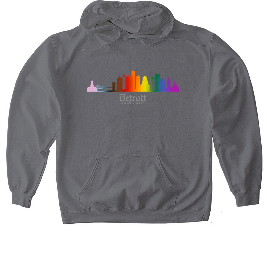 Pride 2025 ???, a Charcoal Gildan Softstyle Pullover Hoodie