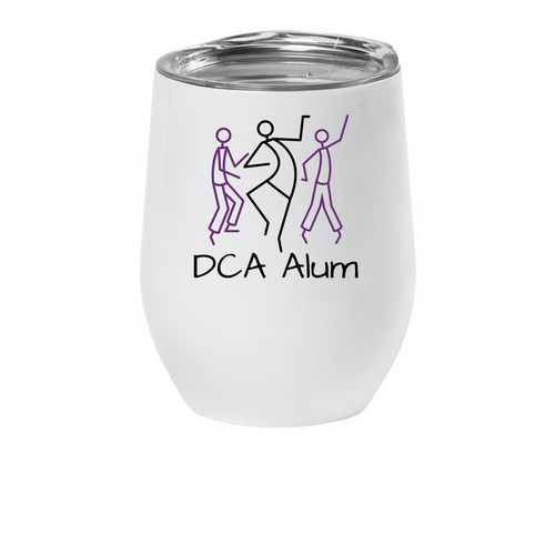 DCA Alum Tumbler, a White Insulated Wine Cup