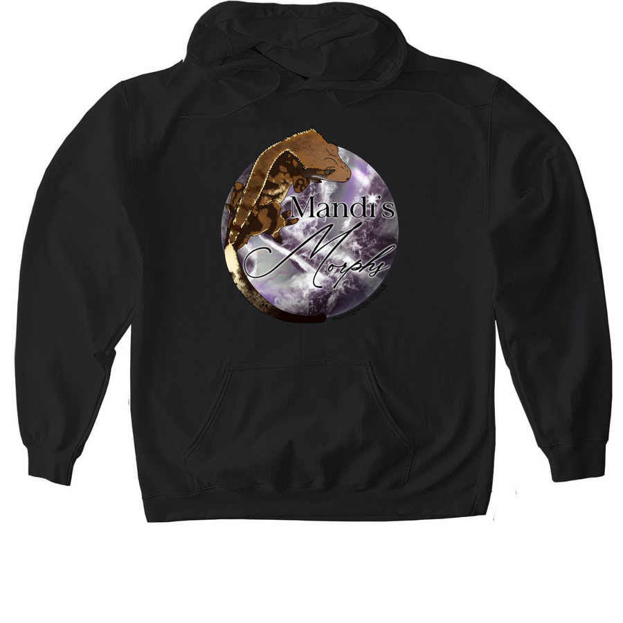 Mandis Morphs, a Black Gildan Softstyle Pullover Hoodie