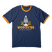 Limited Edition: Robert Goddard 100th, a Navy/ Gold Cotton Ringer Tee