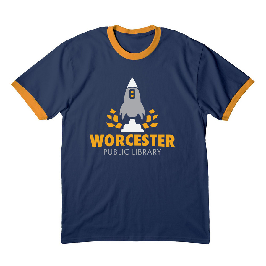 Limited Edition: Robert Goddard 100th, a Navy/ Gold Cotton Ringer Tee