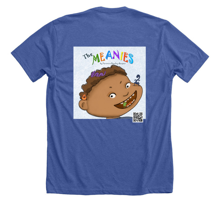 Got THE MEANIES Youth T-shirt, a Solid True Royal Premium Unisex Tee (back-view)
