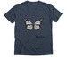 The Monarch Butterfly, a Heather Navy Premium V-Neck Tee