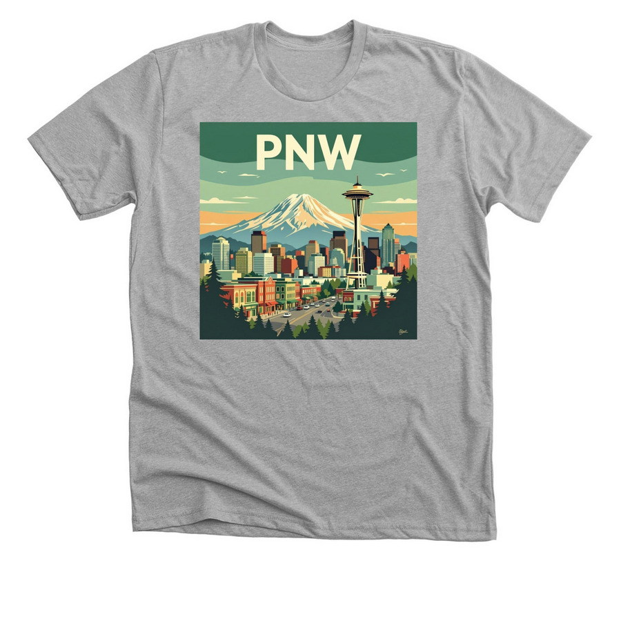 PNW, a Athletic Heather Premium Unisex Tee