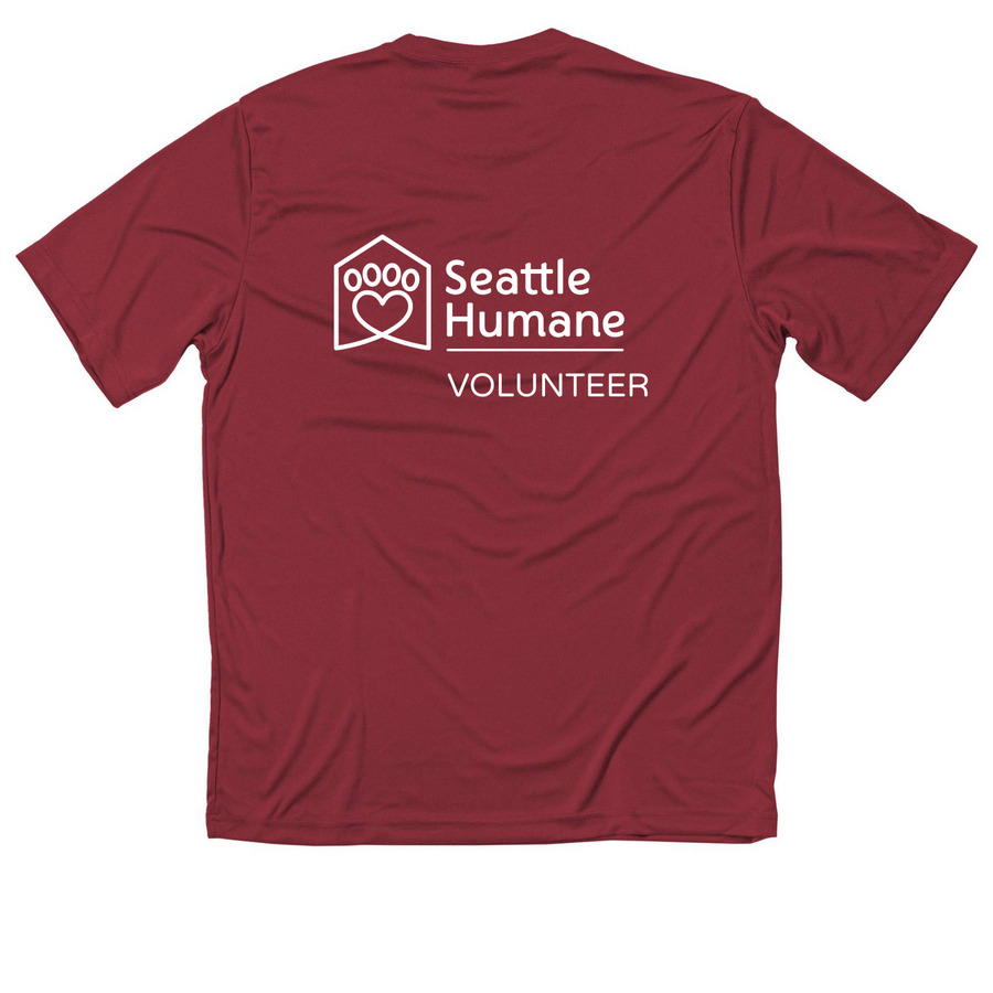 Volunteer Activewear, a True Red Classic Performance Tee (back-view)