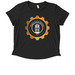 Hegeler Carus Mansion Anniversary Shirt, a Deep Black Allmade Eco Triblend Women?s Scoop Neck Tee