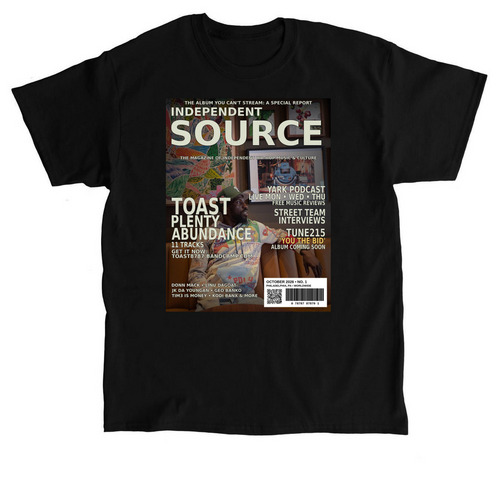 magazine edition, a Black Classic Unisex Tee