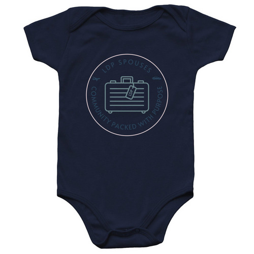 LDP Spouses 2024 - Baby - Color Logo, a Navy Infant Onesie