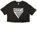 Homes Brewery Shame T Shirt, a Black Women?s Cropped Cotton Tee