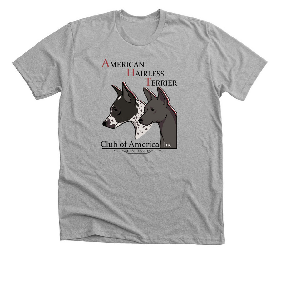 Naked Noses. Serious Scent. Terrier Tude., a Athletic Heather Premium Unisex Tee