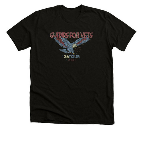 2026 G4V Tour Tee, a Black Heather Premium Unisex Tee