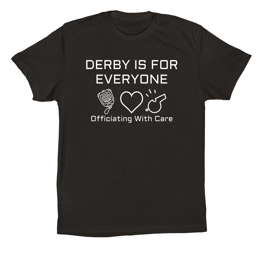 Officiating with Care, a Black Premium Cotton Tee