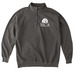 HCA Logo Zippered, a Pepper Comfort Colors Quarter Zip Pullover