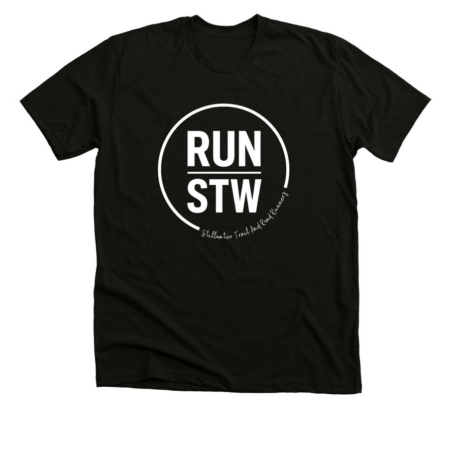 Stillwater Trail And Road Runners, a Solid Black Blend Premium Unisex Tee