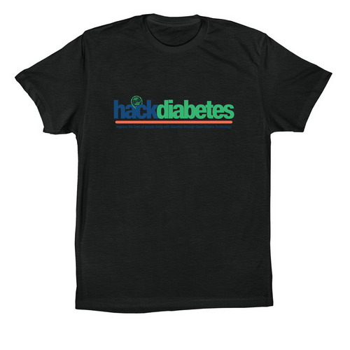 HackDiabetes, a Vintage Black Premium Cotton Tee