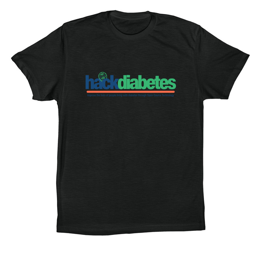 HackDiabetes, a Vintage Black Premium Cotton Tee