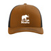 Nsefu Wildlife logo, a Carmel/ Black Printed Snapback Trucker Cap