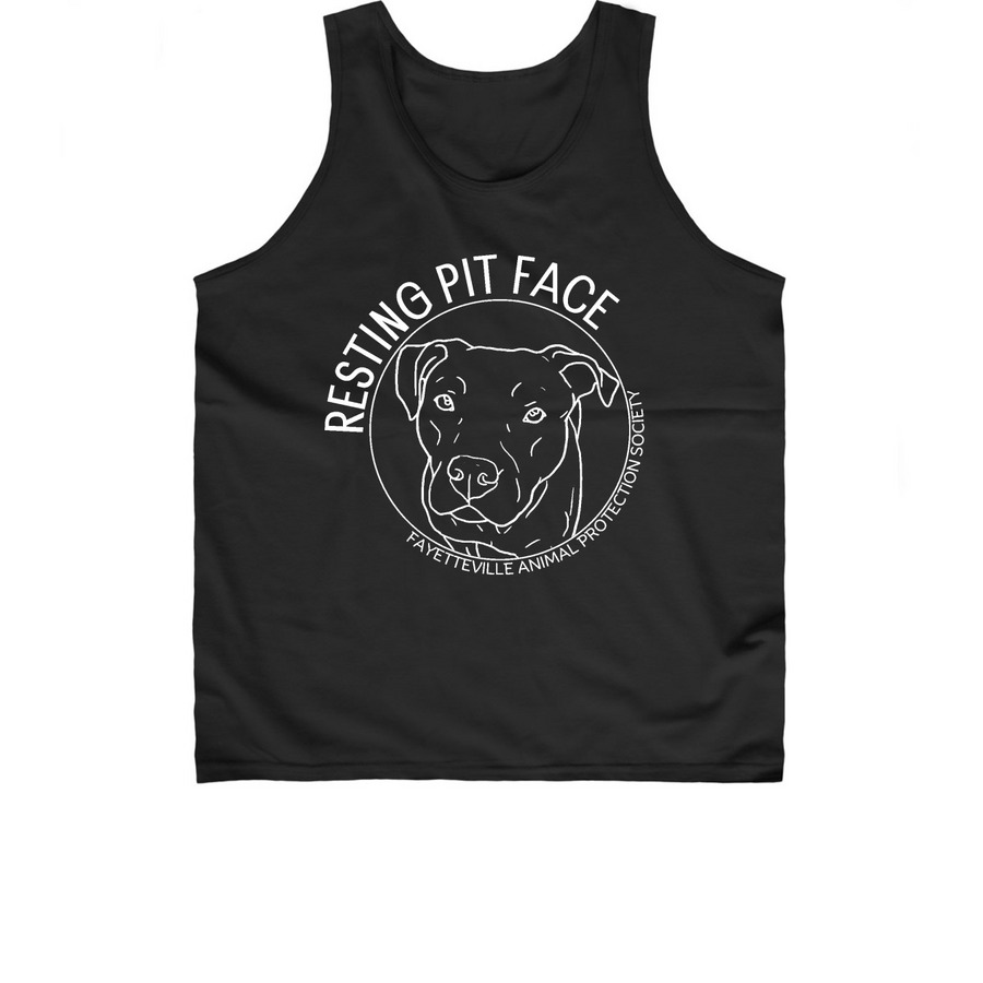 Resting Pit Face - FAPS Fundraiser, a Black Classic Unisex Tank Top