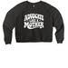 Love Made Me an Advocate, a Black Women's Premium Cropped Raglan Sweatshirt
