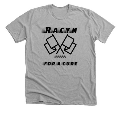 We are RACYN for a cure!, a Athletic Heather Premium Unisex Tee