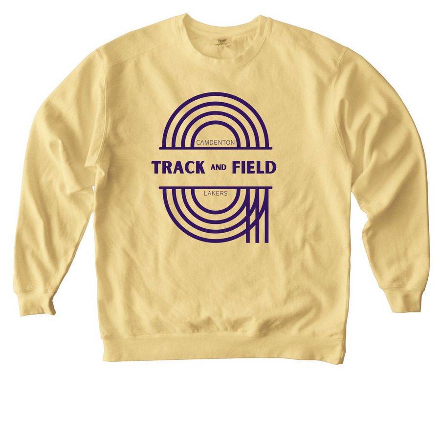 2024 Laker T&F (3), a Butter Comfort Colors Crewneck Sweatshirt