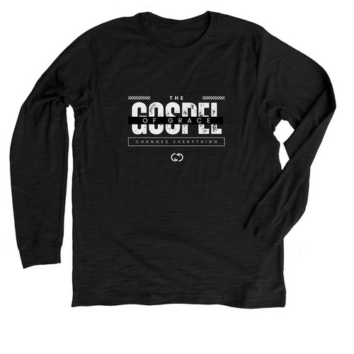 Men?s Slogan Line&nbsp;, a Solid Black Blend Premium Long Sleeve Tee