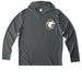 Sun Shirt Ghost Logo, a Dark Smoke Grey UV Performance Long Sleeve Hoodie