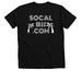 SoCal BJJ&nbsp;, a Solid Black Blend Premium V-Neck Tee (back-view)