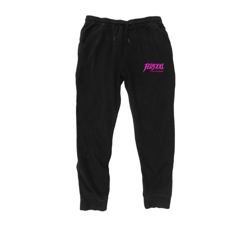 ZEUSXXL JOGGERS, a Black Midweight Fleece Joggers