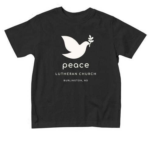Toddler Shirt | LOGO White, a Black Toddler Tee