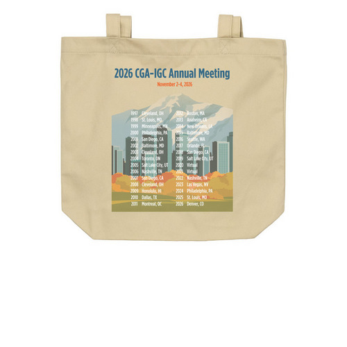 CGA-IGC 30th Annual Meeting Merch, a Oyster Organic Cotton Tote Bag