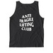 Anti Fragile Lifting Club, a Black Comfort Colors Tank Top (back-view)
