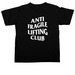 Anti Fragile Lifting Club, a Black Comfort Colors Unisex Tee (back-view)