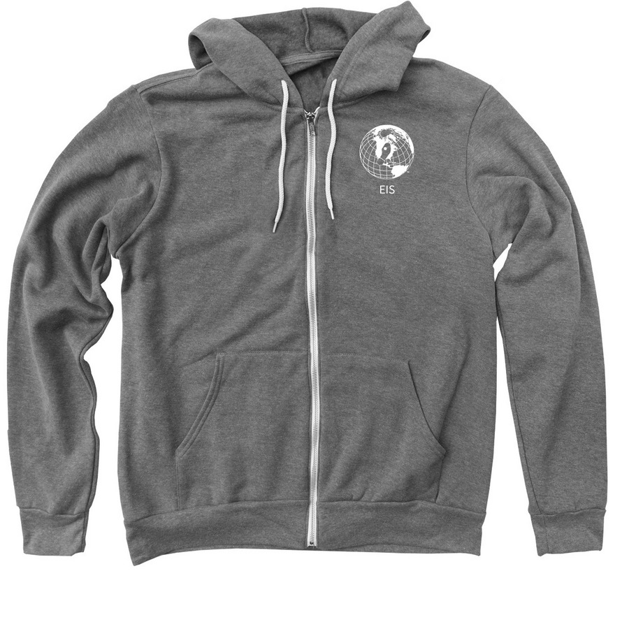 EIS zip-up hoodie sweatshirts, a Deep Heather Zip Up Hoodie