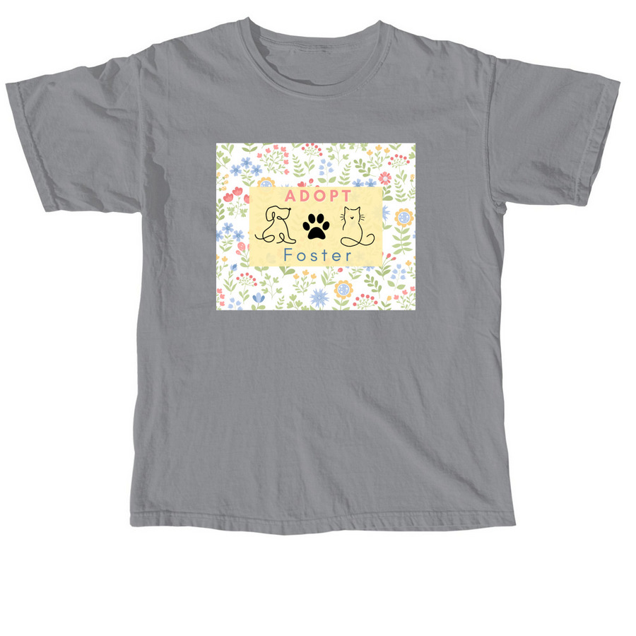 Support Wish Upon a Rescue, a Granite Comfort Colors Unisex Tee