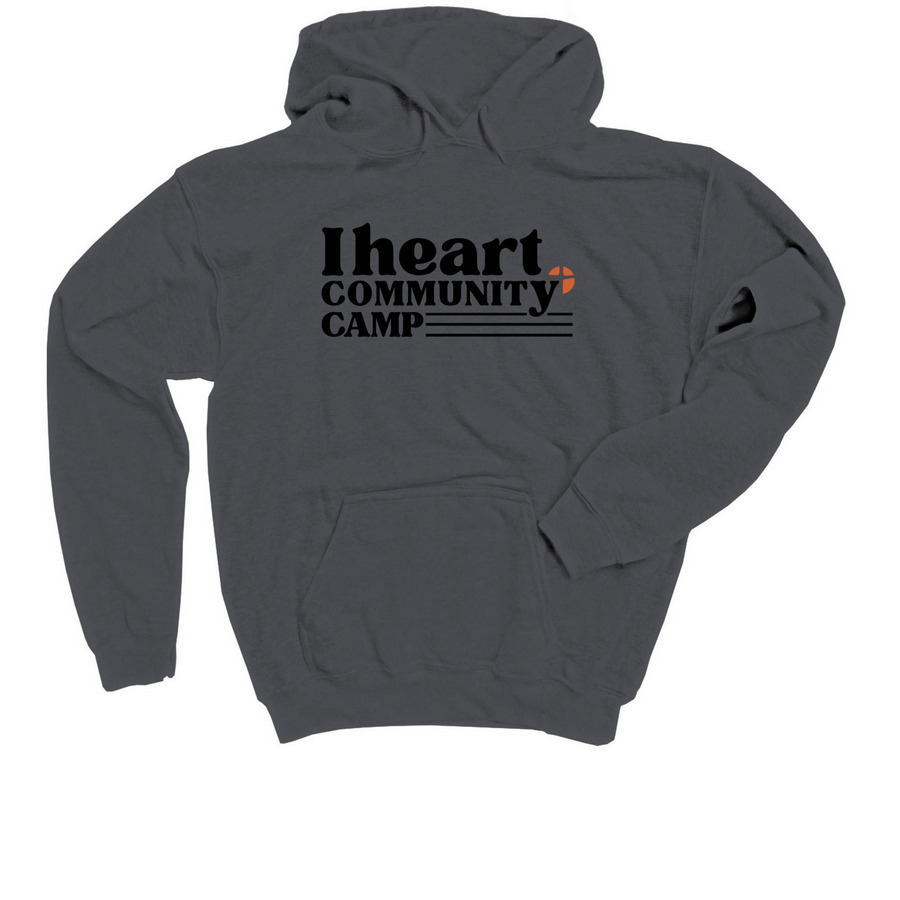 Community Camp Merch, a Charcoal Youth Pullover Hoodie