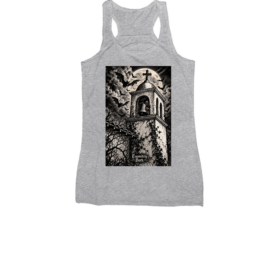 Bats in the belfry, a Athletic Heather Women's Racerback