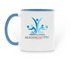 RWA "When life gives you", a Light Blue Two-Tone Ceramic Mug (back-view)