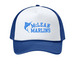 Marlins Cap, a White/ True Royal Printed Foam Trucker Hat