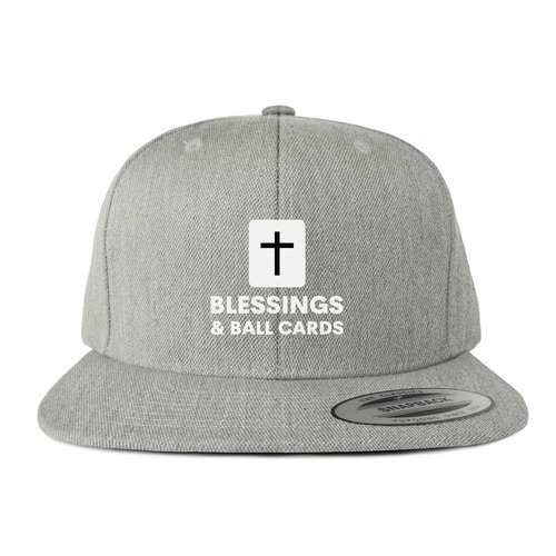 Blessings and ball cards Hat, a Heather Grey Snapback Hat