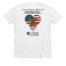 American Gold Star Mothers, Inc., a Solid White Blend Premium Unisex Tee (back-view)