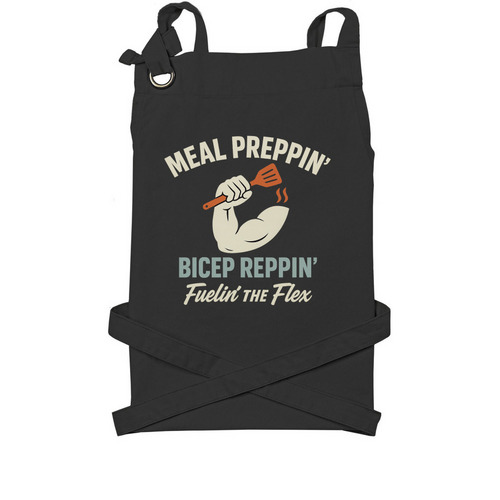 Gains & Grub Apron, a Black Cotton Canvas Pocket Apron