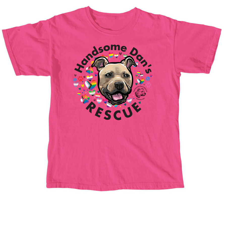 Pride 2025, a Neon Pink Comfort Colors Unisex Tee