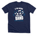Here for the Band, a Solid Navy Blend Premium Unisex Tee