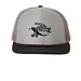 TugDuck Hat, a Grey/ Charcoal/ Black Printed Snapback Trucker Cap