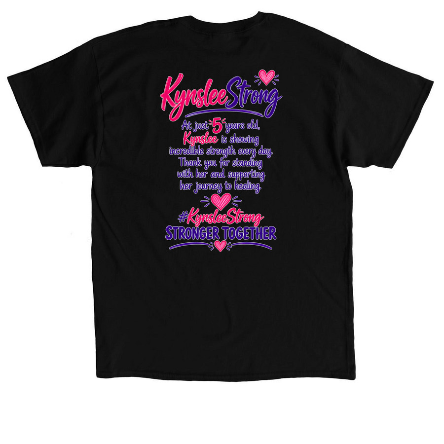 KynsleeStrong, a Black Classic Unisex Tee (back-view)