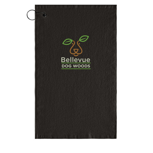 Dog Woods Towels, a Black Golf Towel