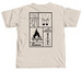FCC Students Tiled Tee, a Ivory Comfort Colors Unisex Tee (back-view)