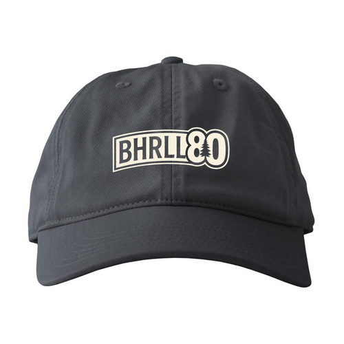 Hats off to 80 years!, a Charcoal Printed Eco Baseball Cap