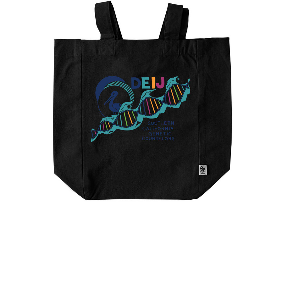 Limited edition SCGC DEIJ Tote Bag, a Black Recycled Cotton Tote Bag